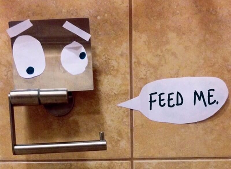 Feed The Toilet Paper Monster | Imgur.com/Ux7qHy8